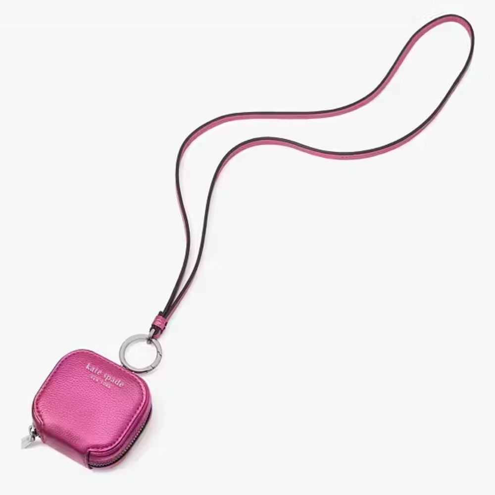 Pink Airpods Case | Kate Spade Fuchsia Crossbody Pouch | NWT